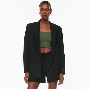 Aritzia Babaton Sculpt Knit Squareneck Cropped Tank